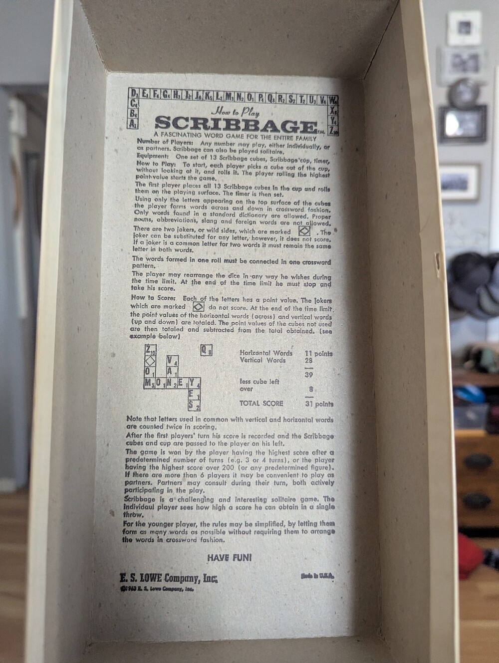 Scribbage Dice Game, 1968 Version, MCM Appeal - Picture 9 of 12